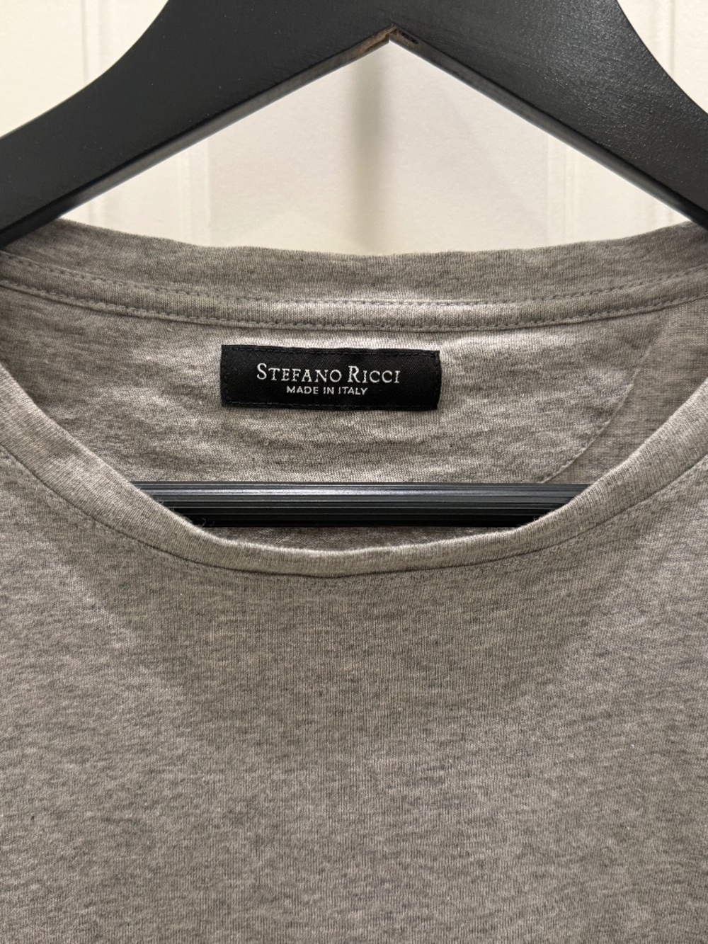Stefano Ricci 100% cotton Grey T-shirt Size Medium